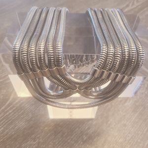 Silver Coil Necklace